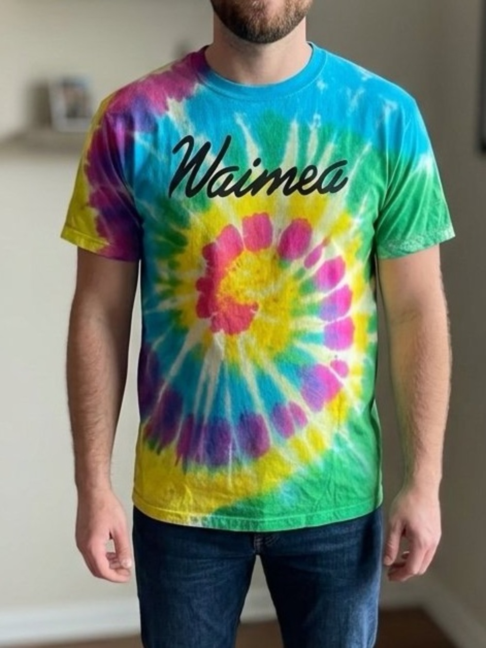 Waimea Tie-Dye Spiral Tee — large